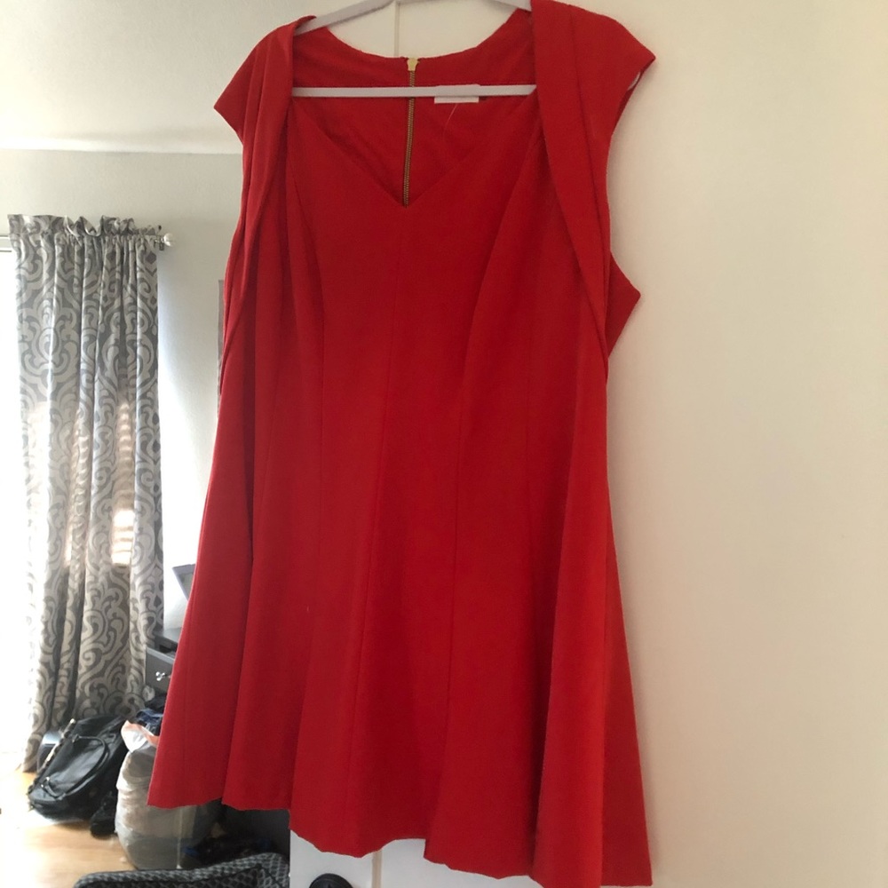 Calvin Klein dress with exposed zipper